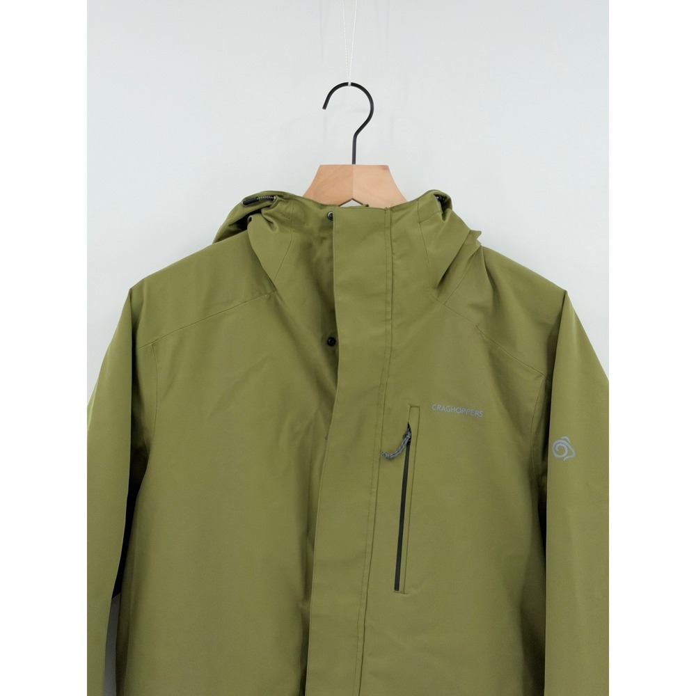 Craghoppers Aquadry Waterproof Windproof Jacket Medium Hooded Stretch Recycled - Picture 5 of 8